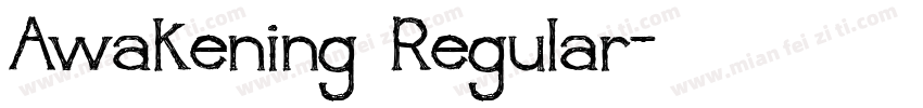 Awakening Regular字体转换